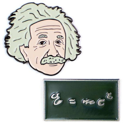 Einstein & E=mc2 Pins