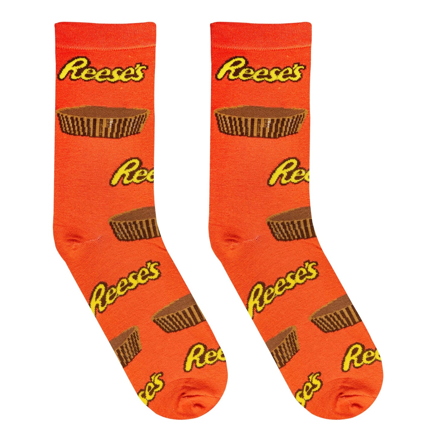 Reese's Cups  - Mens Crew Folded - Crazy Socks