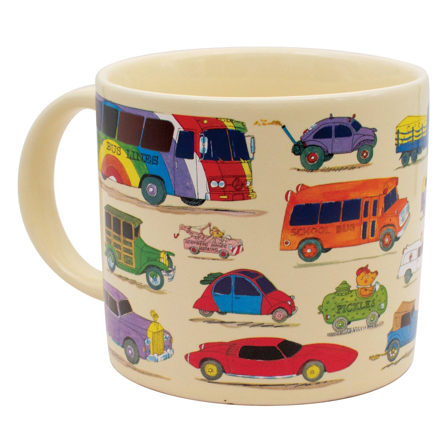 Unemployed Philosophers Guild - Richard Scarry Cars and Trucks Heat-Transforming Mug