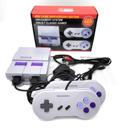Mini Game Anniversary Edition Amusement System Inbuilt Classic Games 660 NES SNES