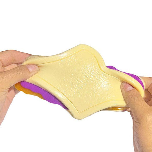 Taba Squishies® Peelables Deluxe Premium Silicone Fidget Toy (1pc) PB&J Sandwich