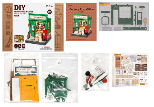 DIY Miniature House Kit: Century Post Office