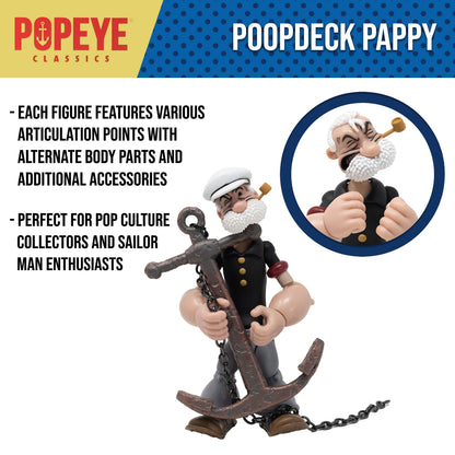 Boss Fight Studio: Action Figures and Collectibles - Popeye Classics Action Figure: Poopdeck Pappy