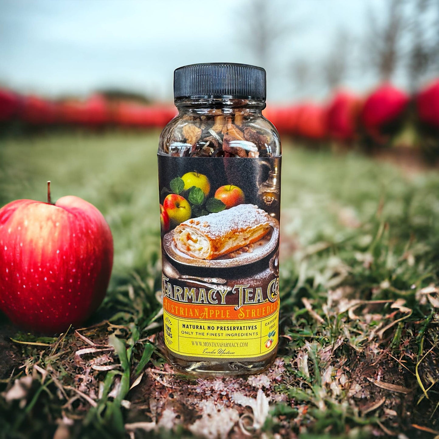 Austrian Pastry Shop Patisserie Almond Apple Strudel Tea