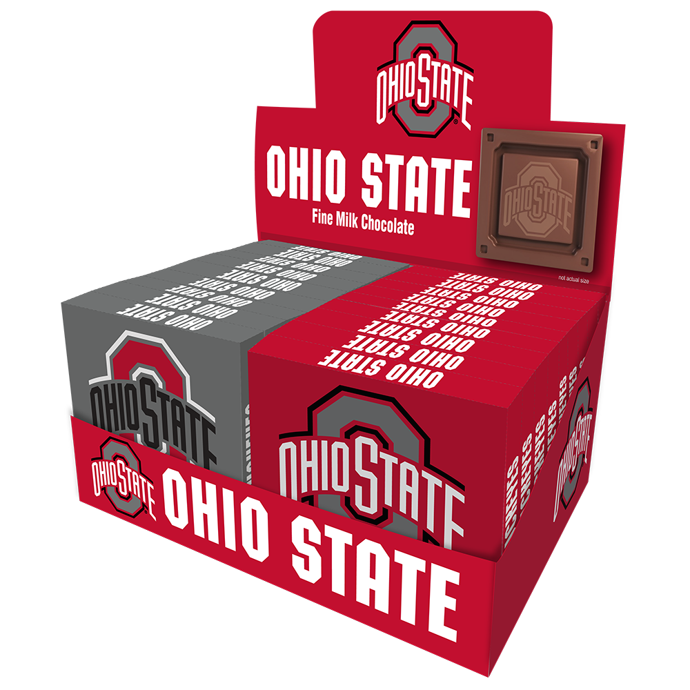 Ohio State Buckeyes Embossed Chocolate Bar