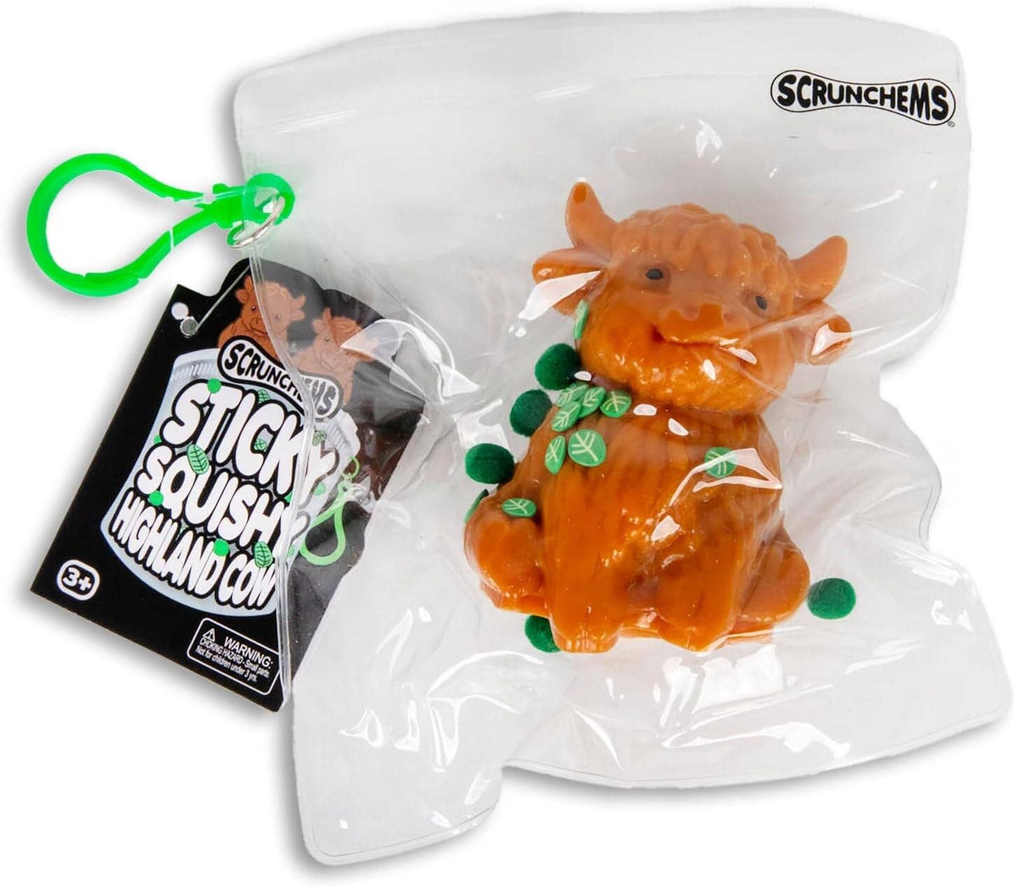 Showcase - Scrunchems® Sticky Squishy Highland Cow Fidget Toy (1pc)