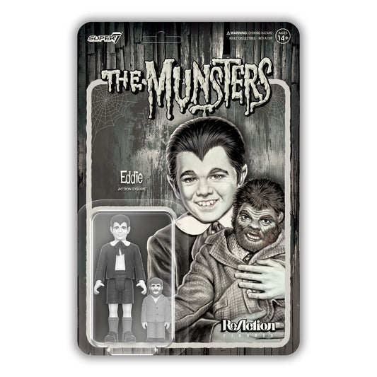 Munsters Reaction Figures Wave 3- Eddie Munster (Grayscale)