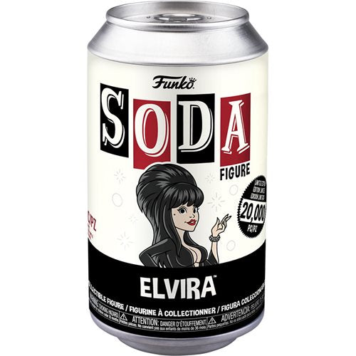 Funko Elvira Vinyl Soda Figure- Entertainment Earth Exclusive