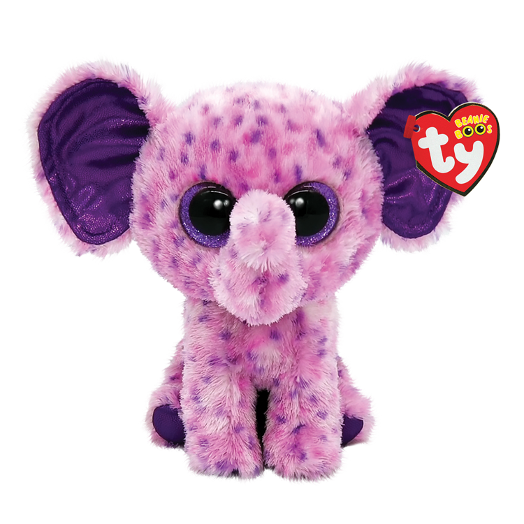 Beanie Babies: Eva Elephant Purple