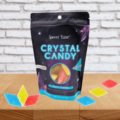 Sweet Luxe™ NEW Extra Crunchy Crystal Candy - Fruity Fusion Flavor Mix