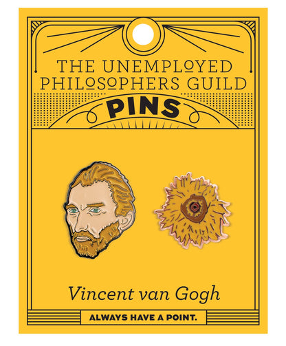 Van Gogh and Sunflower Pins