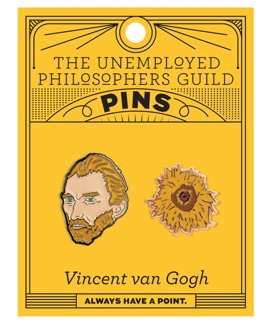 Van Gogh and Sunflower Pins