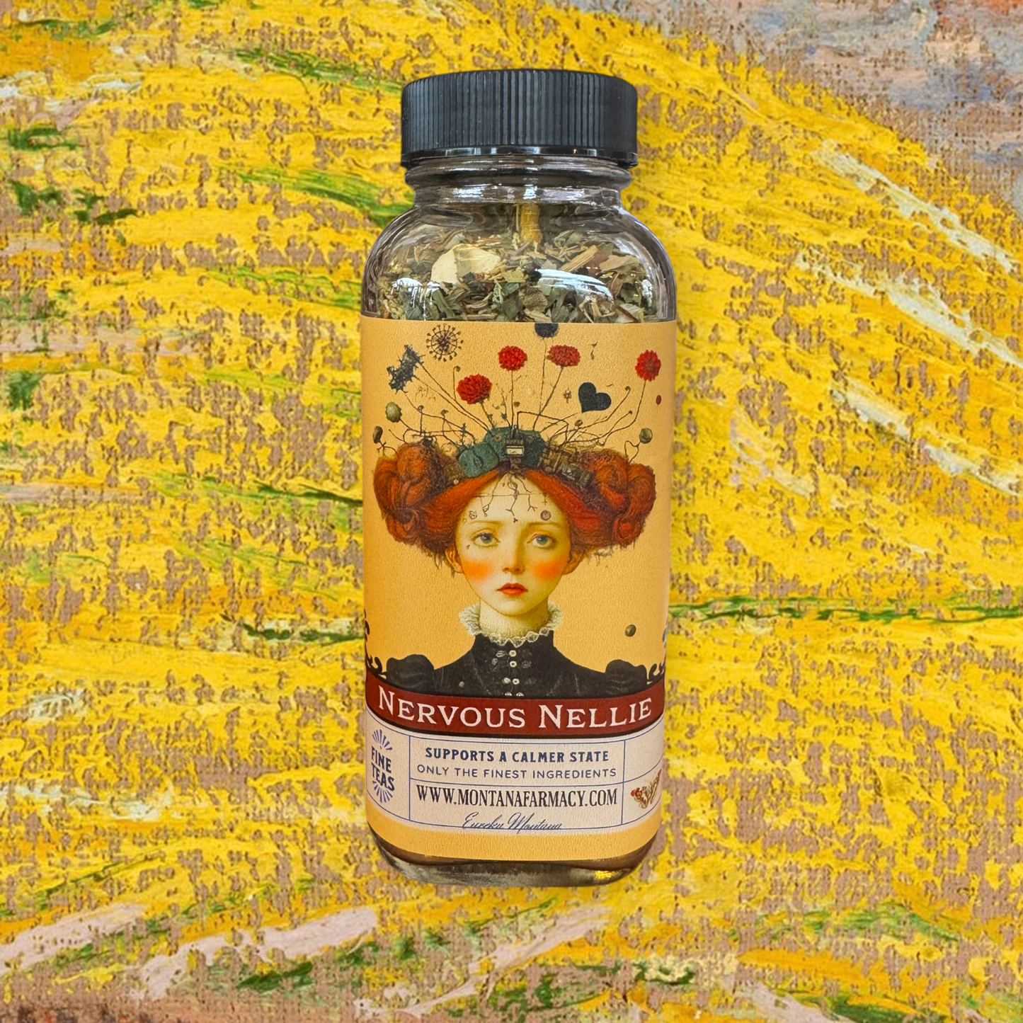 Lil Miss Nervous Nellie Calm Yer Nerves Worry Wort Tea