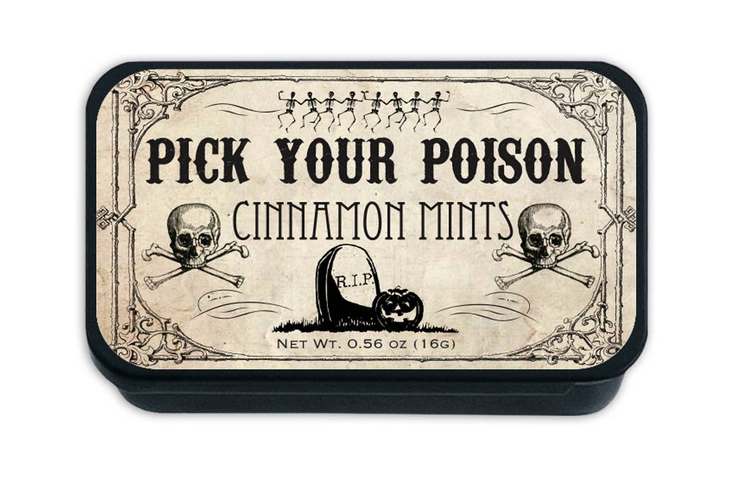 Halloween Themed Mint Tin with Cinnamon Mints
