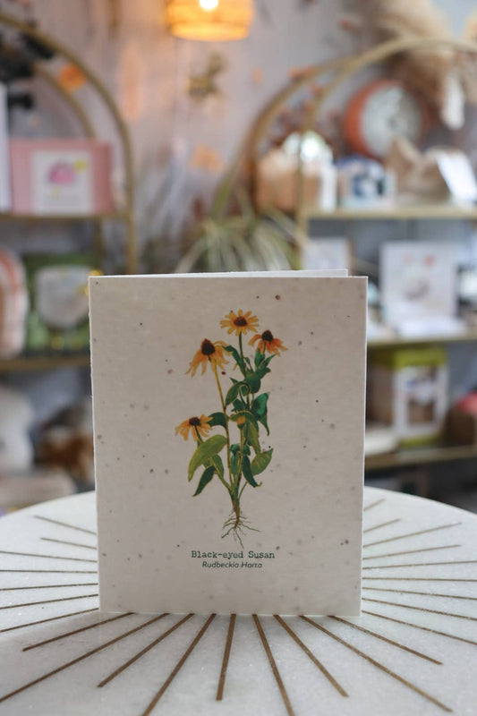 Plantable Wildflower Card | Eco Card | Black-eyed Susan