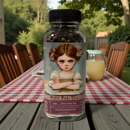 Pity Party Pouters Tea Par-Tea Apple Spice Vintage Tea Jar
