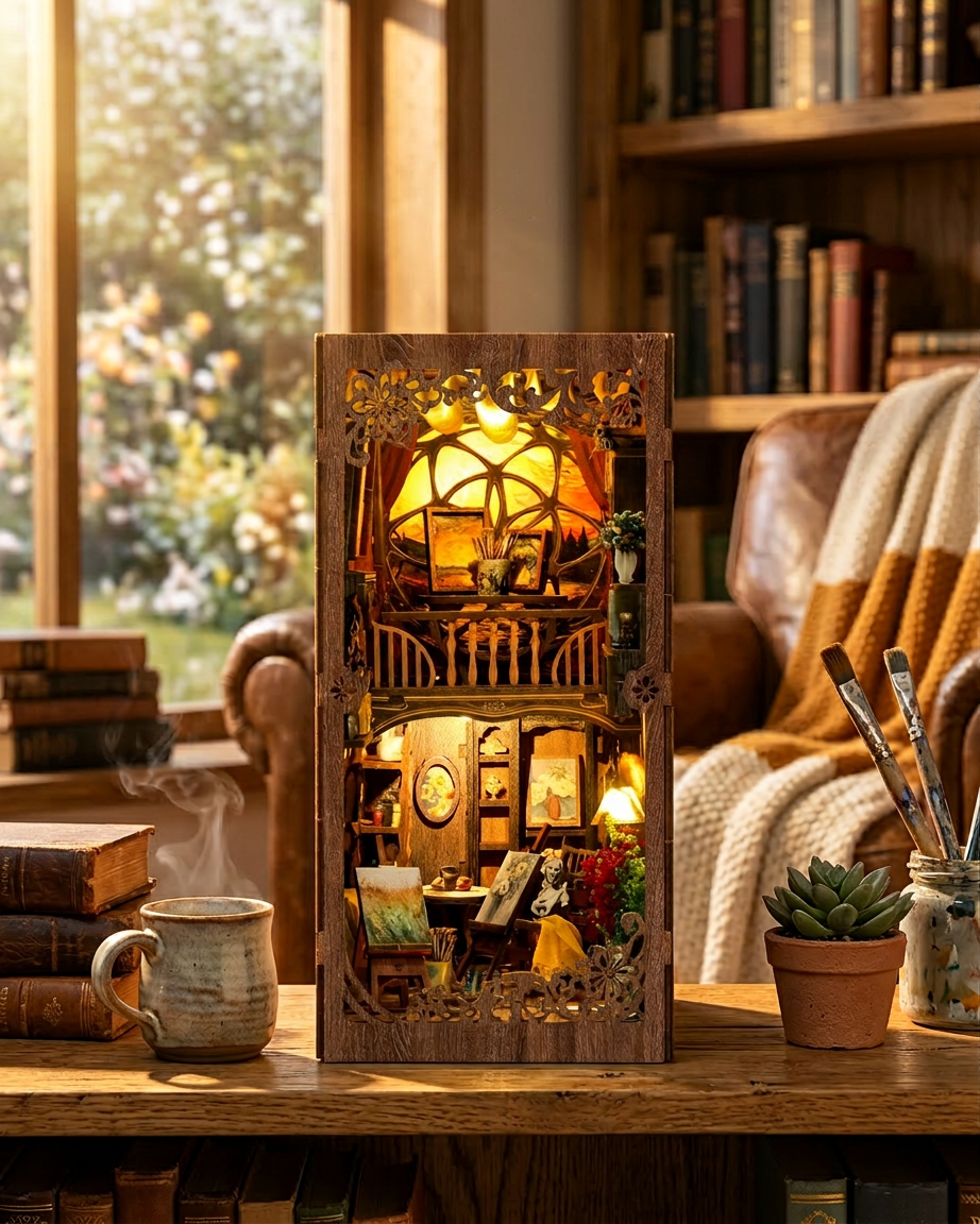 DIY Book Nook Kit: Golden Twilight Studio