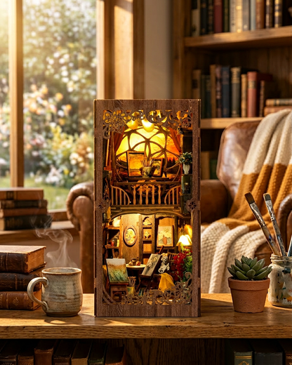 DIY Book Nook Kit: Golden Twilight Studio