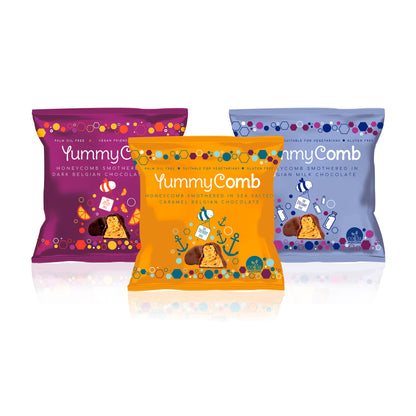 70% Dark Orange Belgian Chocolate Honeycomb pack (40g)