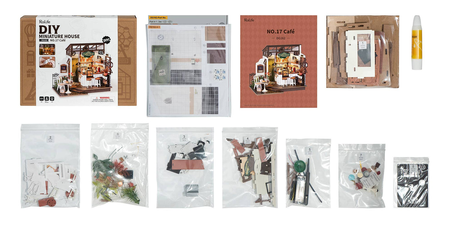 DIY Miniature House Kit: No. 17 Café