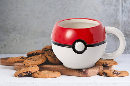 Toynk - Pokemon Pokeball Ceramic Coffee Mug with Lid