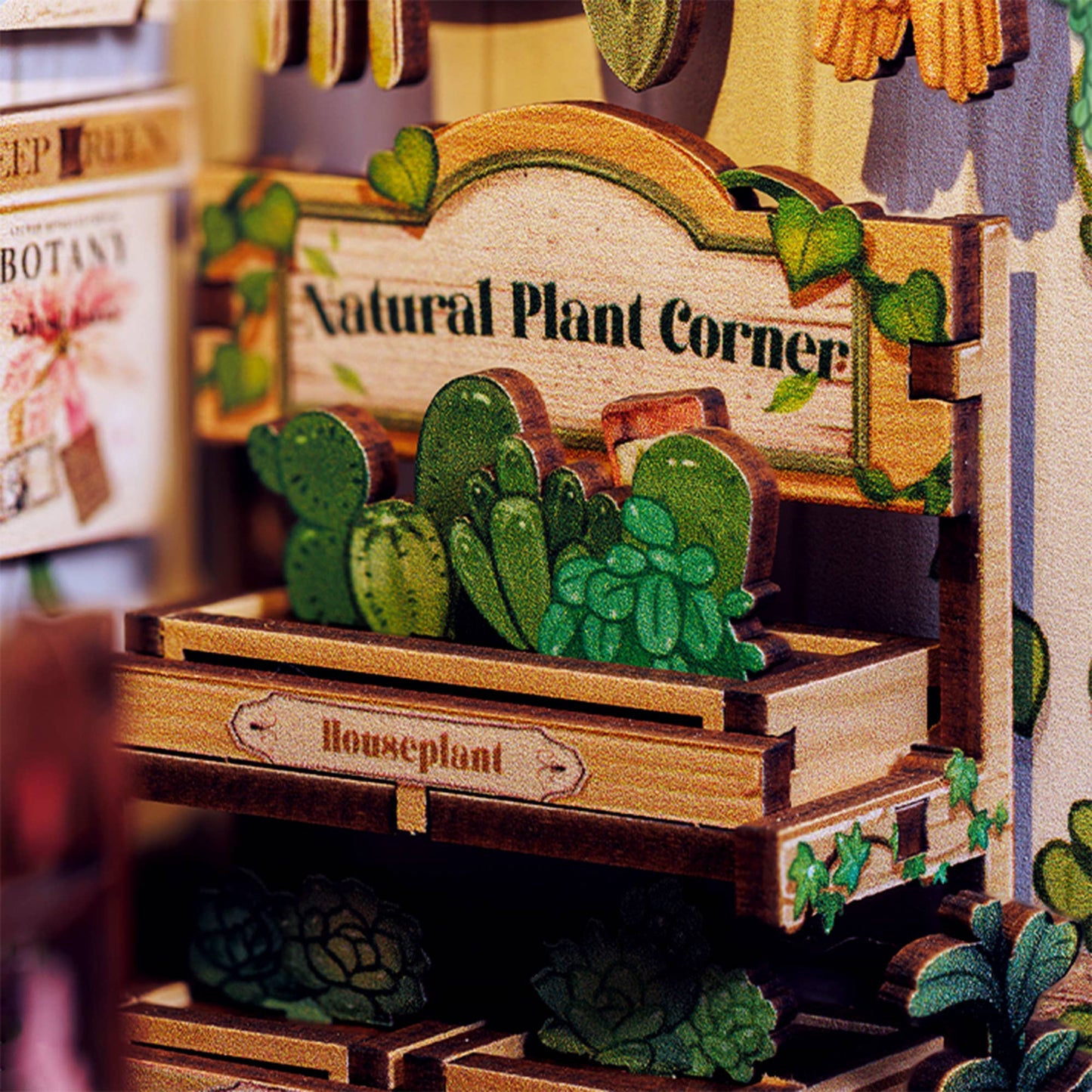 DIY Book Nook Kit: Green Life Bookshop