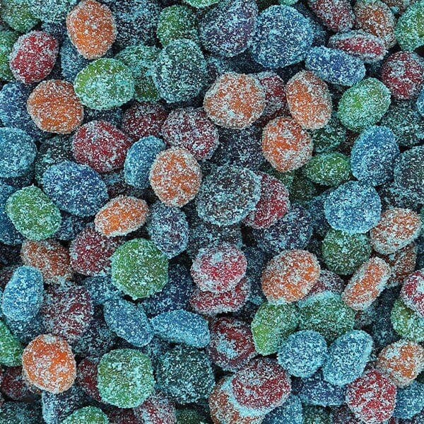 GushYums Mega Sour Blue Raspberry Blasts Gushing Candy 2.4oz