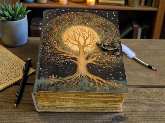 Tree of Life Leather Handmade Journal