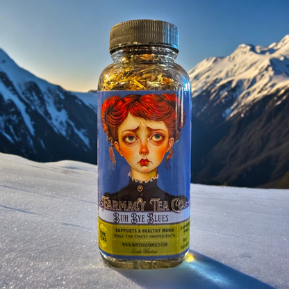 Buh Bye Blues Mental Wellness & Sad Support Vintage Tea