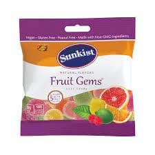 Sunkist Fruit Gems- 3.1oz