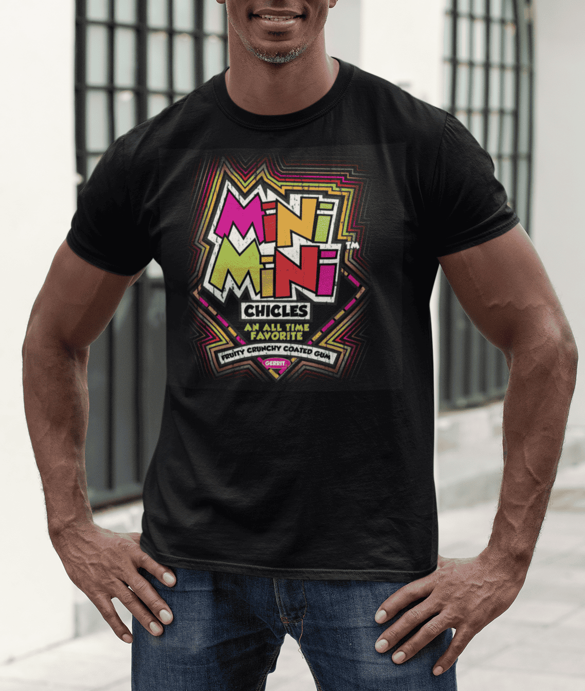 unisex gerrits mini mini chicles shirt styled casually nostalgic candy and gum lover outfit