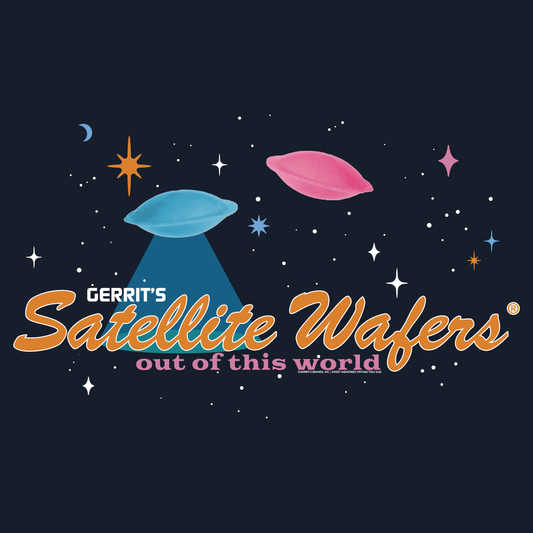 close up of gerrits satellite wafers out of this world candy graphic