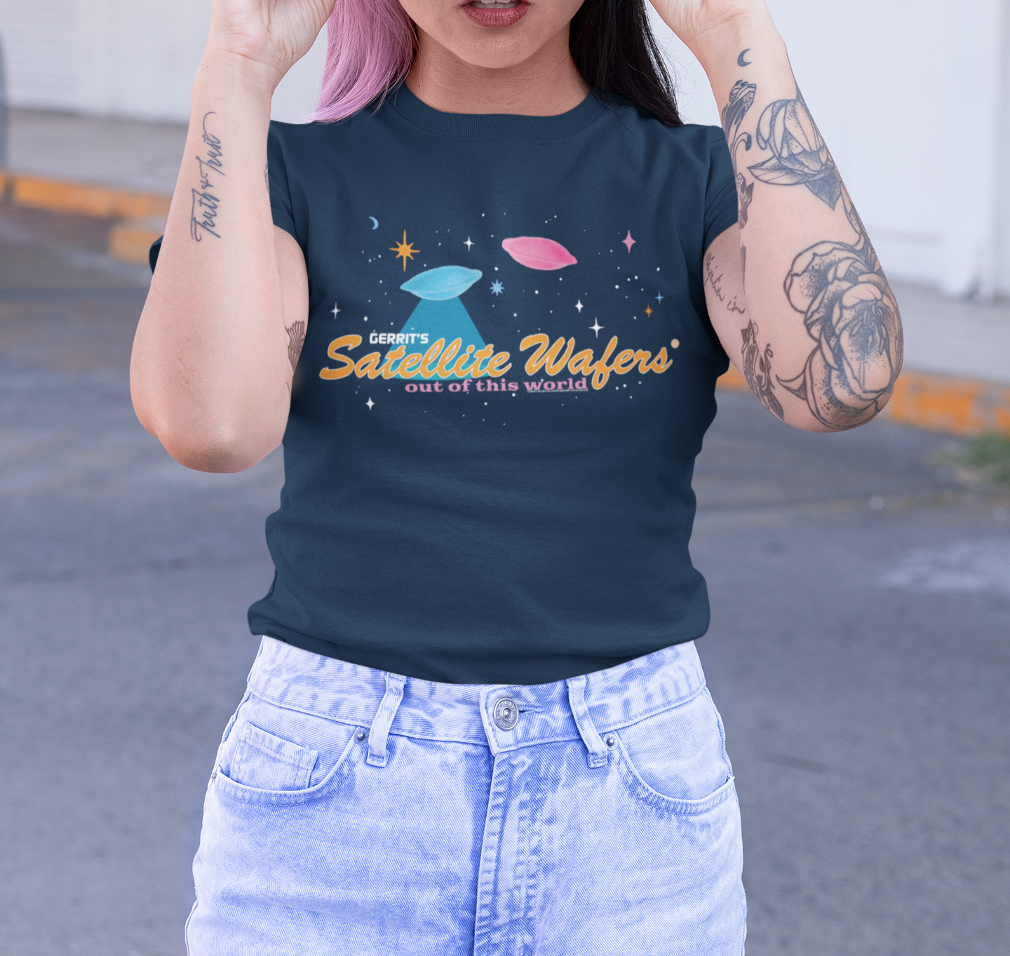 unisex gerrits satellite wafers shirt styled casually nostalgic candy lover outfit