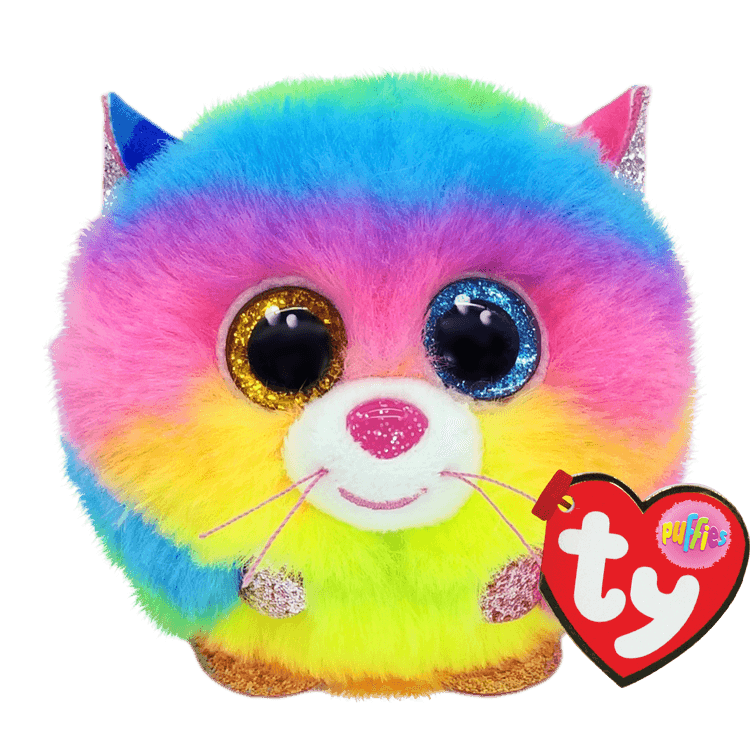 Beanie Babies: Gizmo Cat Rainbow Ball