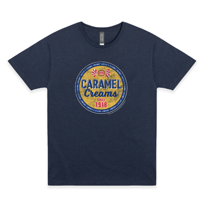 goetzes caramel creams 1918 graphic t shirt retro candy brand unisex nostalgia tee