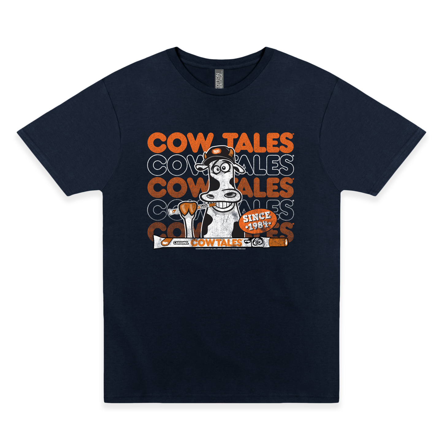 goetzes cow tales brand colors graphic t shirt retro candy brand unisex nostalgia tee