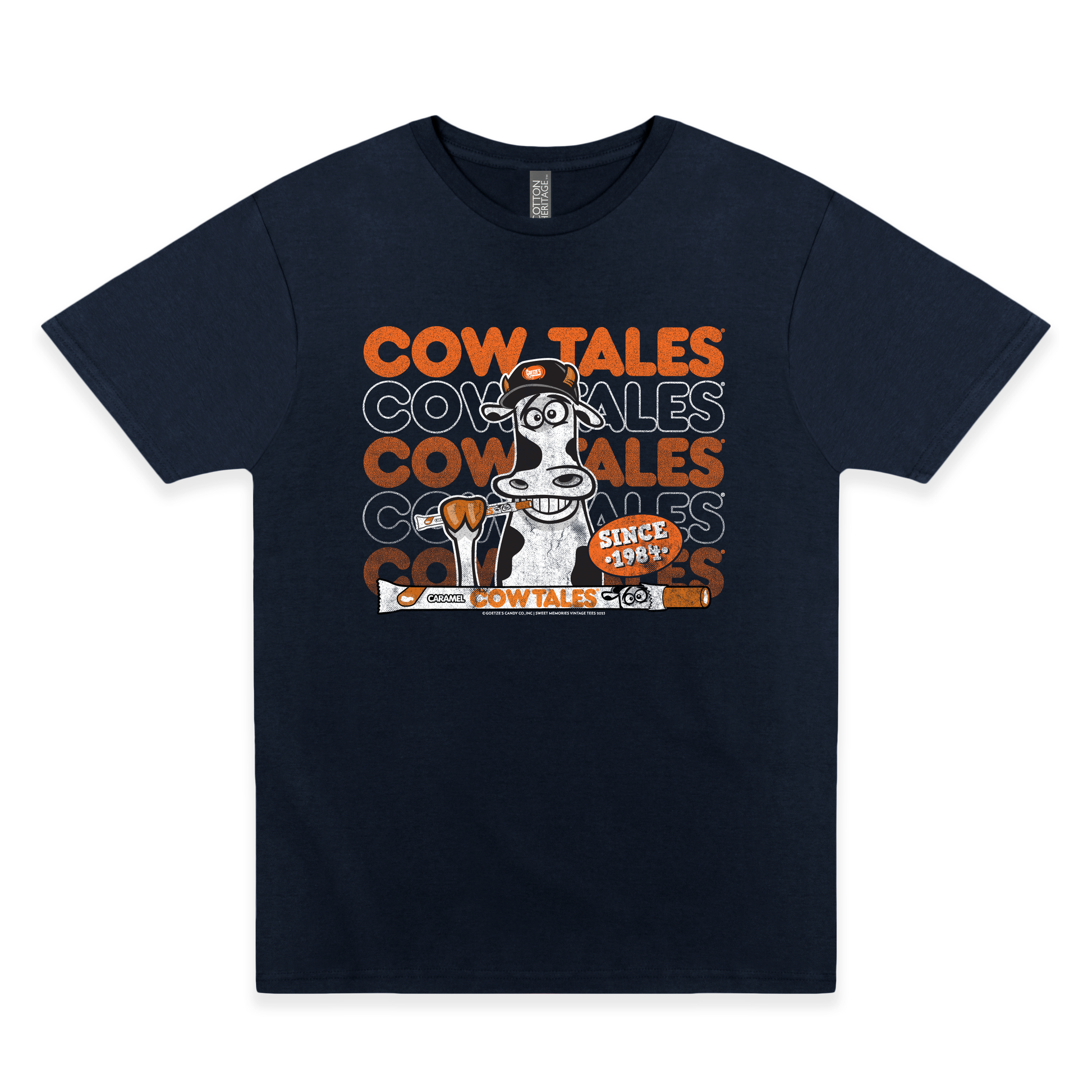 goetzes cow tales brand colors graphic t shirt retro candy brand unisex nostalgia tee