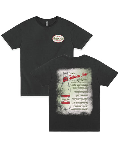 Golden Age Legacy Tee vintage unisex graphic T-shirt featuring the iconic Golden Age logo with a nostalgic heritage-inspired design.