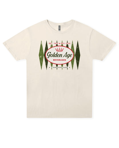 Golden Age Retro Logo Tee vintage soda unisex graphic T-shirt featuring the classic Golden Age logo on a premium soft-style shirt.