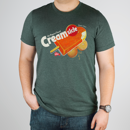 Man wearing a Good Humor™ Creamsicle Since 1937 Tee showcasing retro Creamsicle artwork and classic Good Humor branding.