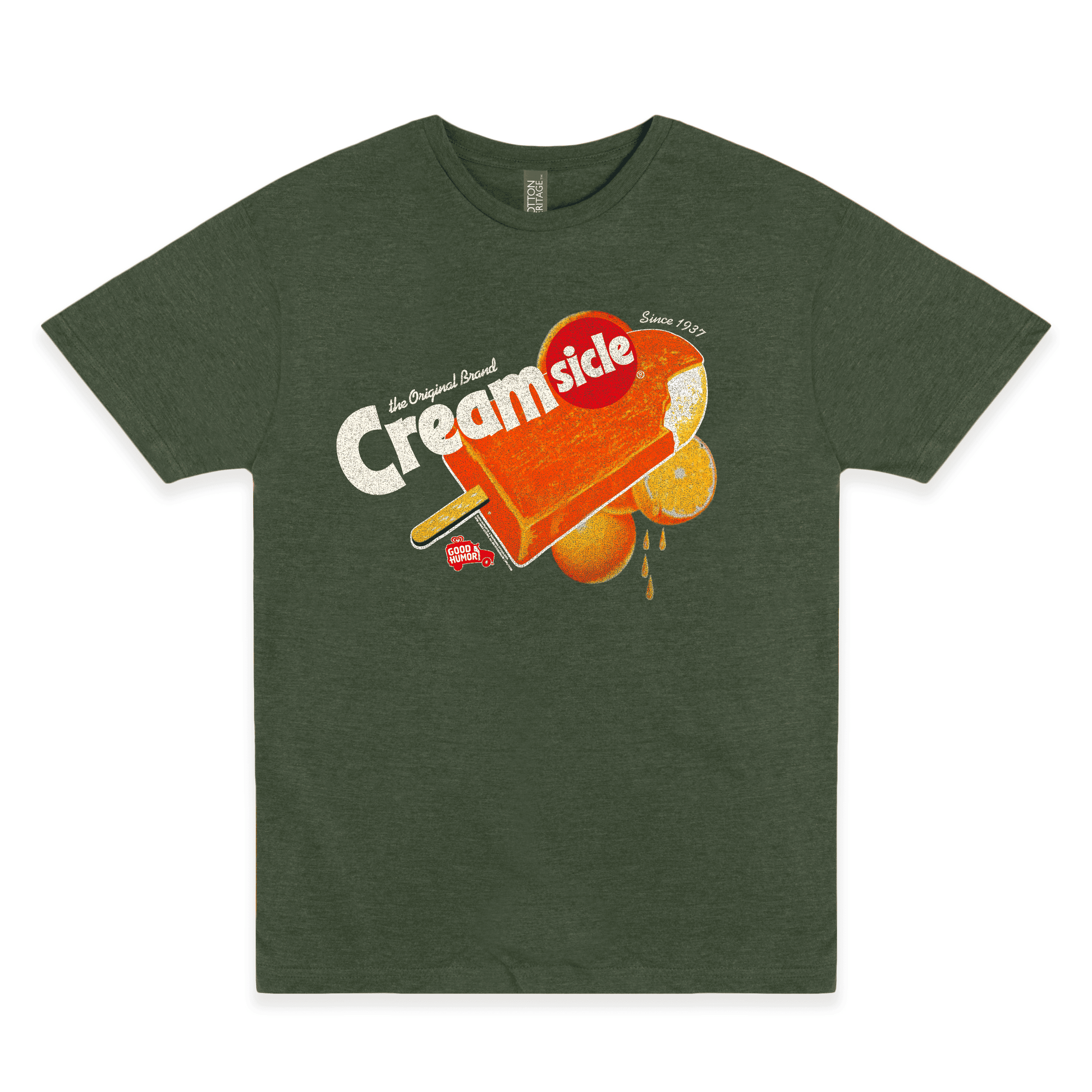 Good Humor™ Creamsicle Since 1937 Tee featuring a classic Creamsicle ice cream graphic and nostalgic vintage-inspired artwork on a unisex t-shirt.