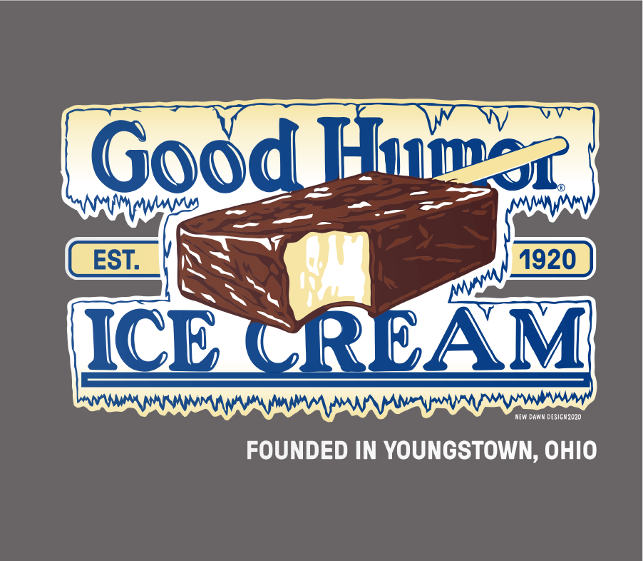Vintage Good Humor™ The Original Ice Cream Bar artwork featuring classic branding, retro typography, and nostalgic frozen treat graphics.
