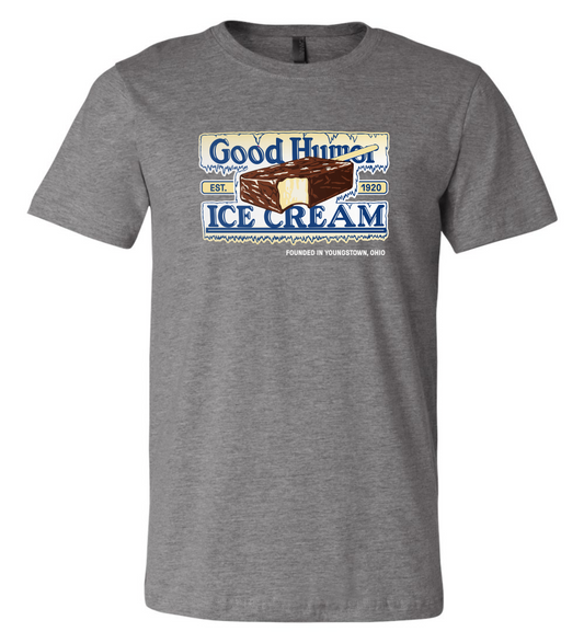 Good Humor™ The Original Ice Cream Bar Tee featuring vintage Good Humor branding and a nostalgic ice cream bar-inspired graphic on a unisex t-shirt.