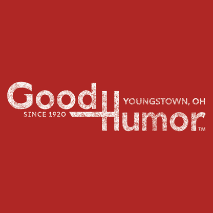 Vintage Good Humor™ Ice Cream Bar artwork featuring a classic chocolate-covered ice cream bar, retro typography, and nostalgic 1920-inspired branding.