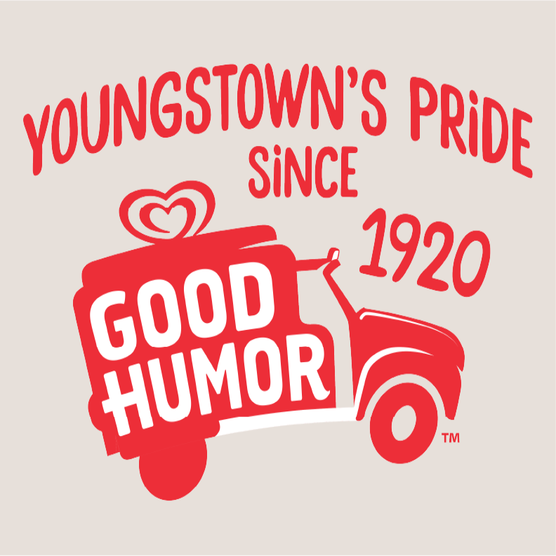 Vintage Good Humor™ What's Your Humor? graphic artwork featuring classic ice cream branding, retro typography, and nostalgic Youngstown, Ohio-inspired design.