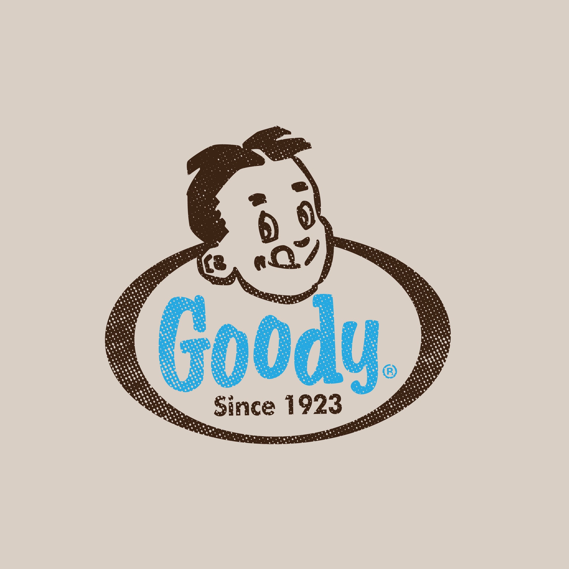 Vintage Goody® Since 1923 logo artwork with distressed retro styling celebrating the classic candy brand.