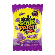 Sour Patch Kids Peg Bag- Grape 8.02oz