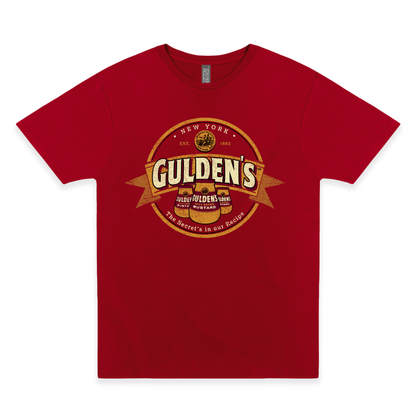 guldens mustard since 1862 vintage logo graphic t shirt classic condiment brand unisex tee