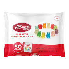 Albanese 12 Flavor Gummi Bear Cubs Snack Packs 50ct – Sweet Memories ...