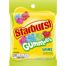 Starburst Gummies Sour Peg Bag 5oz